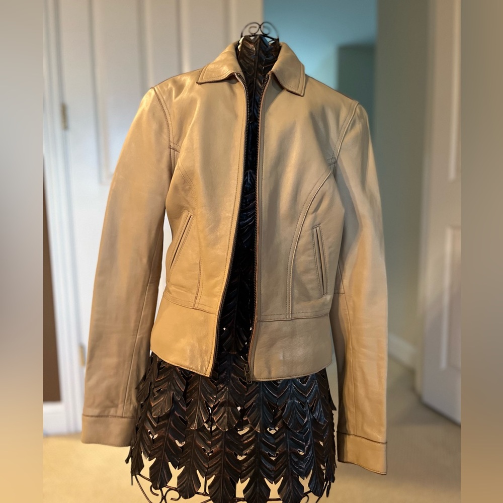 Genuine leather jacket.